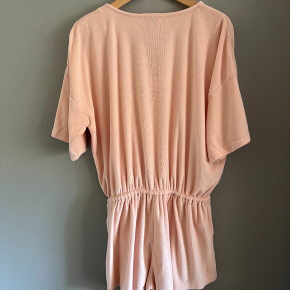Peachy Pink Sabo Skirt Romper - Picture 3 of 8